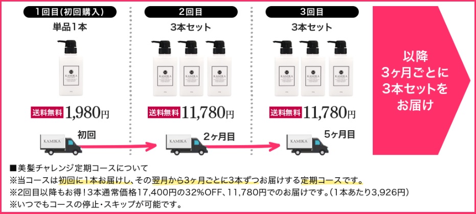 kamikaの新定期コース