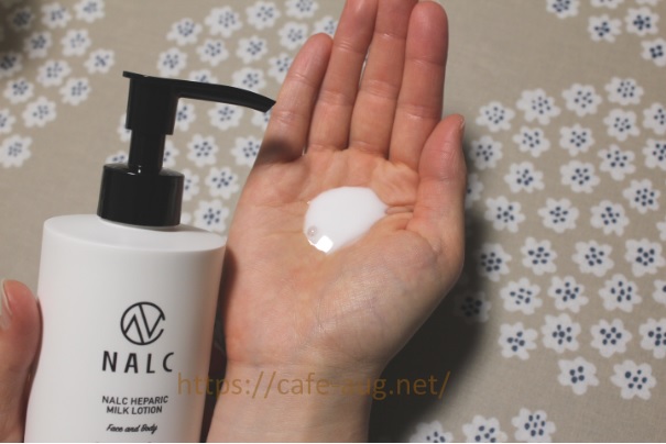 NALCヘパリンミルクローションの液体