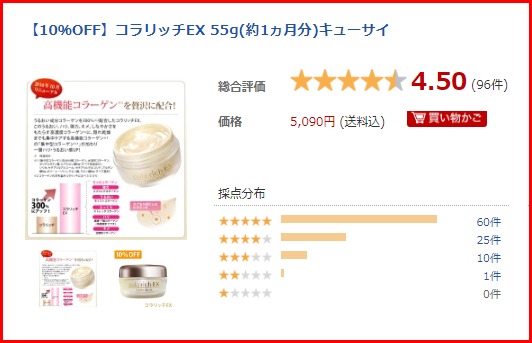 コラリッチEX 口コミ