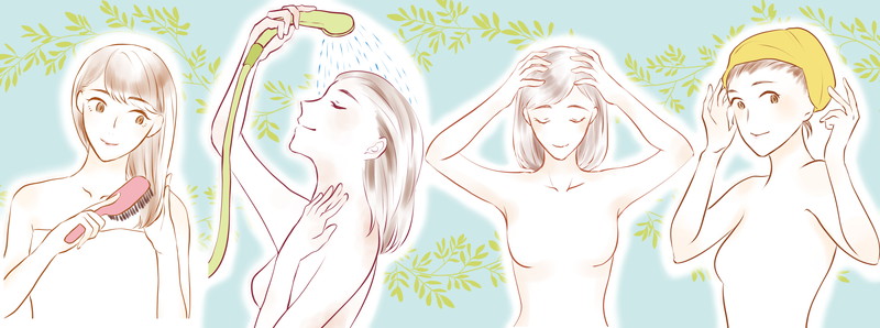 クリームシャンプーの使い方